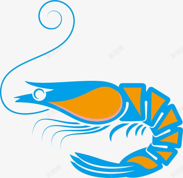 手绘海底动物元素png免抠素材_新图网 https://ixintu.com 南极虾 卡通动物 基围虾卡通图 小龙虾 手绘卡通虾 手绘设计 海鲜食品