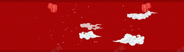 中国红淘宝背景图jpg设计背景_新图网 https://ixintu.com 中国红 大红灯笼 祥云