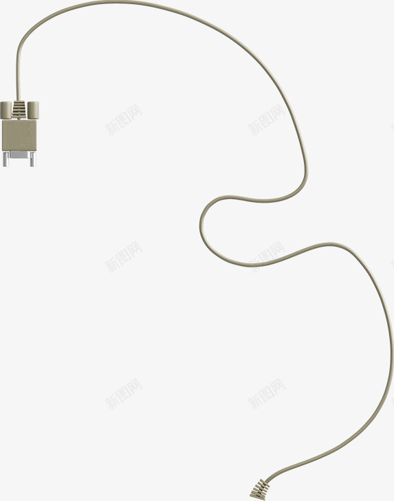 卡通手绘绿色的数据线png免抠素材_新图网 https://ixintu.com 创意 动漫动画 卡通手绘 插头 简约 绿色的线头