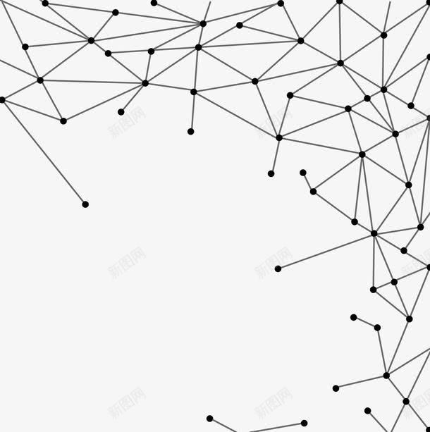 线条连接png免抠素材_新图网 https://ixintu.com 星型 星座 线条 连接