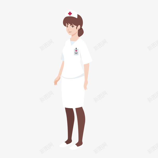 白色衣服女护士矢量图eps免抠素材_新图网 https://ixintu.com 人物 创意 医生 医疗 医院 卡通 女护士 小清新 形象设计 彩色 扁平化 漂亮护士 白色衣服 矢量图 简约