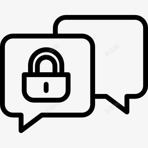 聊天图标png_新图网 https://ixintu.com 多媒体 安全 技术 气泡 聊天 语音气球 隐私