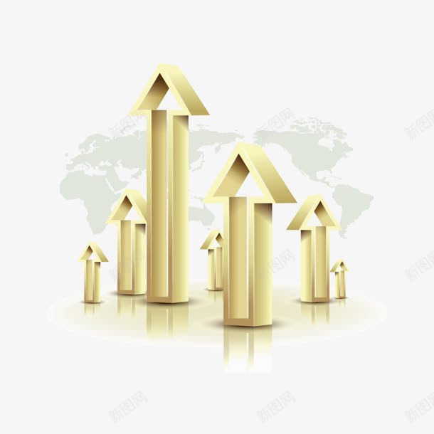金色立体飞跃向上箭头金融地产形png免抠素材_新图网 https://ixintu.com 箭头 金色立体 金色立体飞跃向上箭头金融地产形象 金融地产形象 飞跃向上