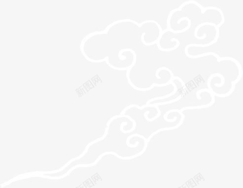 白色祥云背景夏天png免抠素材_新图网 https://ixintu.com 夏天 白色 祥云 背景