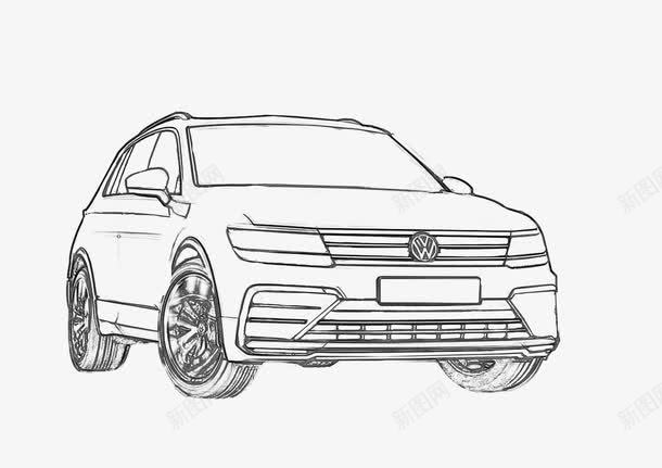 汽车大众线条图标png_新图网 https://ixintu.com 图标 大众 汽车 线条