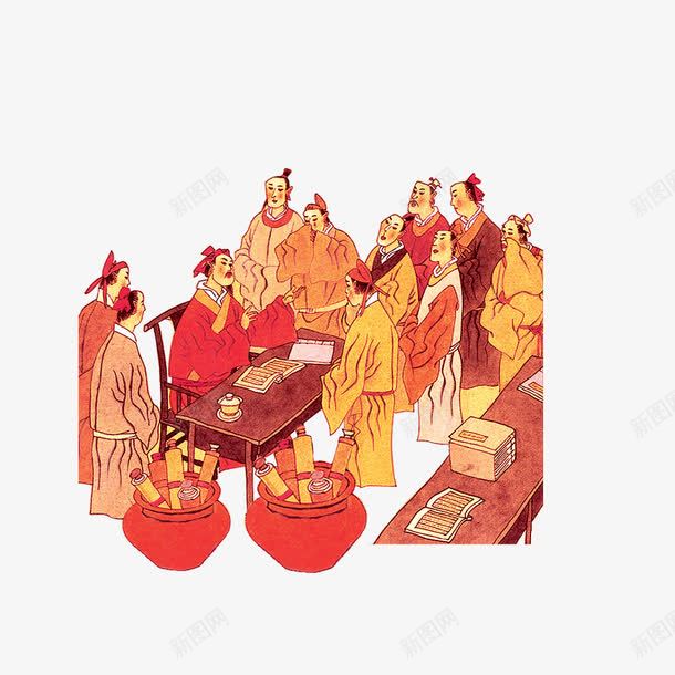 元素古代人物png免抠素材_新图网 https://ixintu.com 人物素材 元素 古人 古人物服饰 古代人物素材 喝酒 夜宴图 朝代人物 酒文化