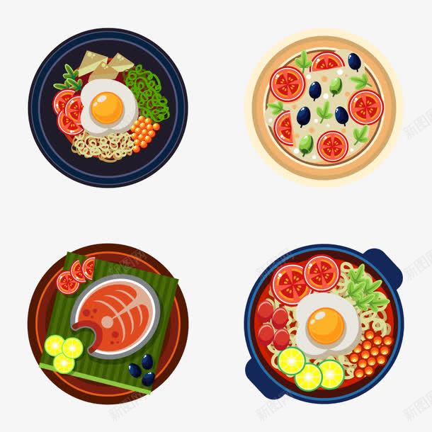 食物菜品矢量图ai免抠素材_新图网 https://ixintu.com 美食 菜单 食物 餐厅 矢量图