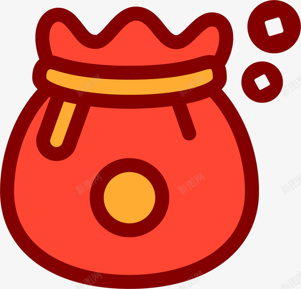 手绘福袋元素矢量图eps免抠素材_新图网 https://ixintu.com 手绘福袋 矢量福袋 福袋 福袋元素 矢量图