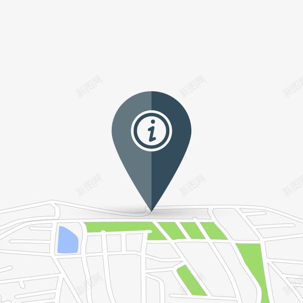 百度地图图标png_新图网 https://ixintu.com 地图 导航 标记 路线