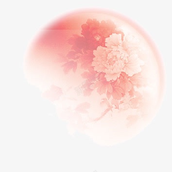 中秋佳节花纹红月亮png免抠素材_新图网 https://ixintu.com 中秋 佳节 月亮 花纹
