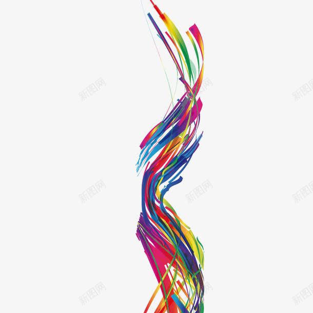 多彩竖条纹波浪形广告png免抠素材_新图网 https://ixintu.com 分割 分割线 广告 彩色 波浪 波浪分割线 装饰 边框 隔断
