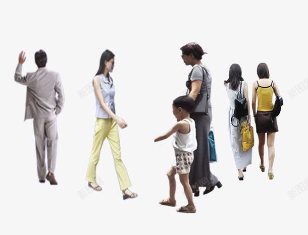 围观人群png免抠素材_新图网 https://ixintu.com 人群 围观人群 围观群众 平民百姓 结伴人群