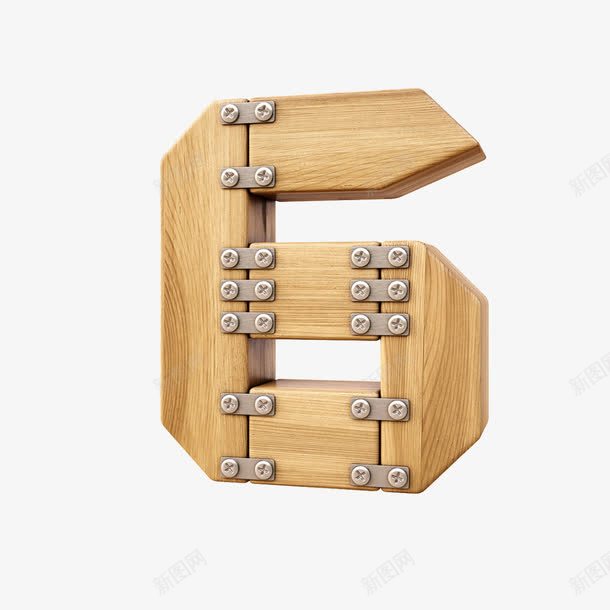 木板数字6png免抠素材_新图网 https://ixintu.com 创意木质字体 创意阿拉伯数字6 字体 数字6 木板 木板拼接数字6 木质数字6 木质英文字母 高清