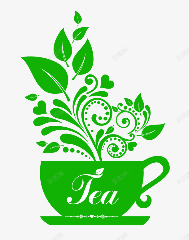 绿色茶叶花纹矢量图ai免抠素材_新图网 https://ixintu.com 叶子背景 叶子花纹 叶子边框 树叶边框 绿色叶子矢量 花纹 茶叶花纹 边框 矢量图