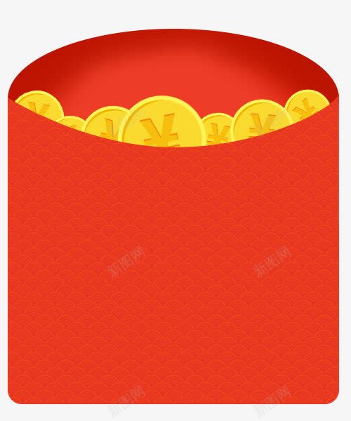 红包金钱抽奖png免抠素材_新图网 https://ixintu.com 红包 红包png素材 金子 金币