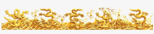 中华九龙壁png免抠素材_新图网 https://ixintu.com 中华传统 九龙壁 金龙 金龙图案 龙 龙图