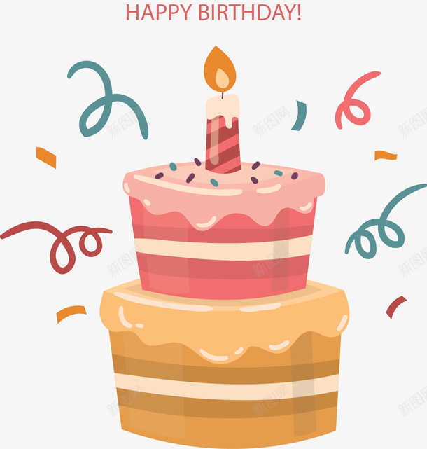 卡通双层生日蛋糕png免抠素材_新图网 https://ixintu.com 双层蛋糕 定制蛋糕卡通 生日快乐 生日祝福 生日蛋糕 生日蛋糕图片免费下载 矢量png 蛋糕 鼠