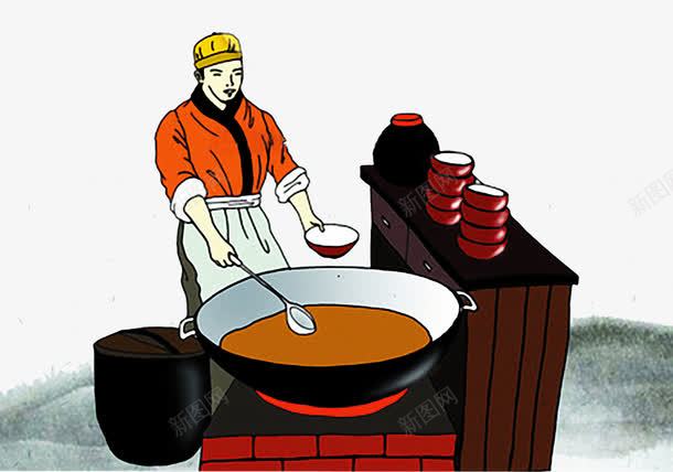 中国传统文化png免抠素材_新图网 https://ixintu.com 中国传统文化图片 中国风 中式风格 传统文件 农村 农民 豆腐
