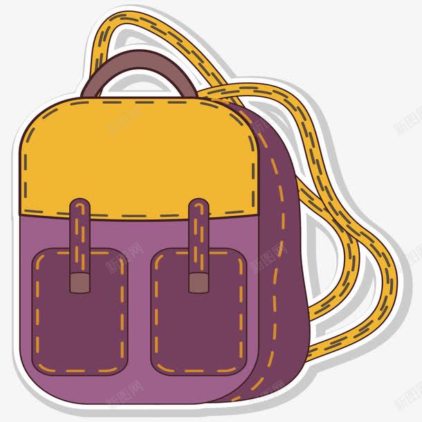 出行背包png免抠素材_新图网 https://ixintu.com 书包 学生用品 容器 手绘 素描