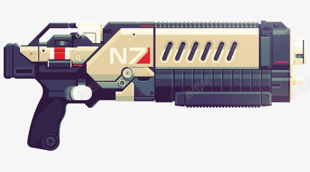 N7CrusaderShotgun枪卡通枪png免抠素材_新图网 https://ixintu.com crusadershotgun 卡通