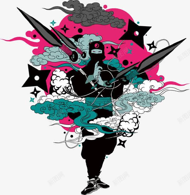 日本彩色武士png免抠素材_新图网 https://ixintu.com