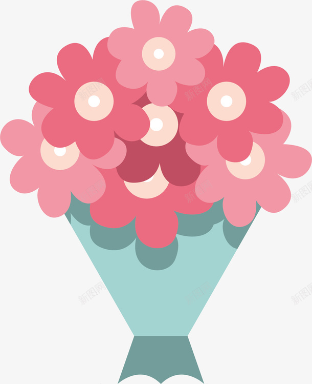漂亮的一束花矢量图ai免抠素材_新图网 https://ixintu.com 创意 卡通 商务 多彩 手绘 简约 花束 矢量图