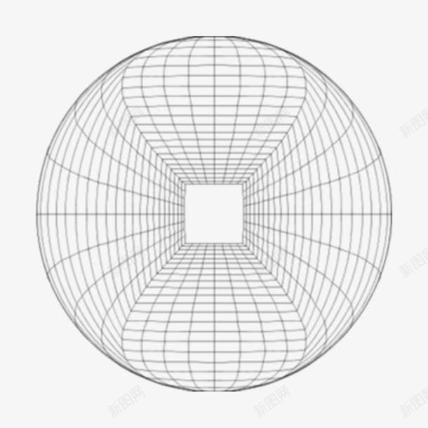透视网格几何网格png免抠素材_新图网 https://ixintu.com 几何网格 线形图 网格 透视网格