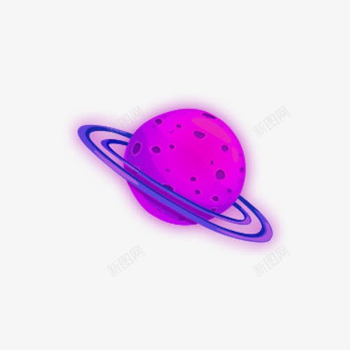 粉紫色渐变发光的星球体png免抠素材_新图网 https://ixintu.com 免抠 发光 星球体 渐变 粉紫色