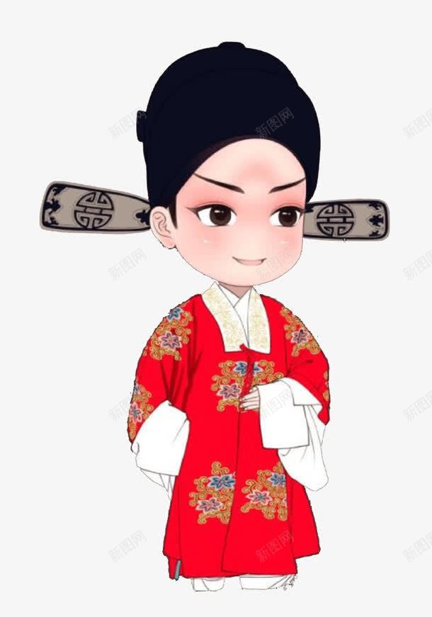 卡通版京剧人物png免抠素材_新图网 https://ixintu.com 京剧 京剧人物 卡通 戏曲 戏服 艺术