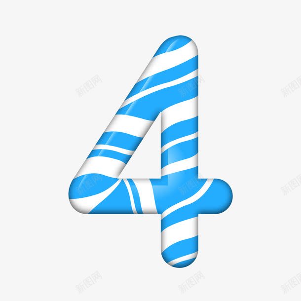 阿拉伯数字4png免抠素材_新图网 https://ixintu.com 数字 数字设计 水晶数字 立体数字 糖果字 糖果数字 艺术数字 金属数字 钻石数字