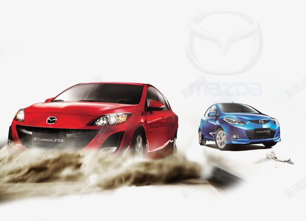 马自达汽车广告模板psd免抠素材_新图网 https://ixintu.com psd素材 奔驰的MAZDA 汽车图片 汽车海报模板 飞在沙漠中