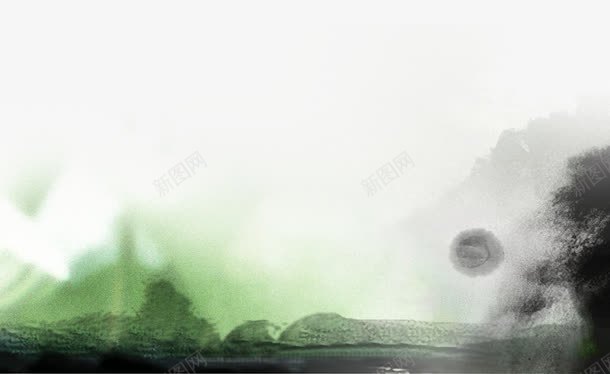 中国风水墨画山水png免抠素材_新图网 https://ixintu.com 中国风 山水 水墨画