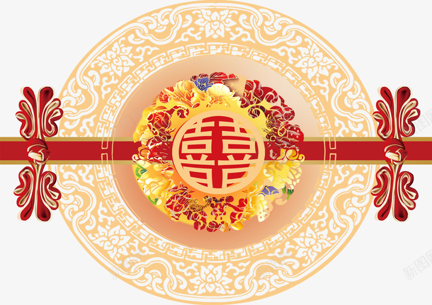 汉唐风婚礼装饰png免抠素材_新图网 https://ixintu.com 中国风 喜庆 复古风 婚礼 汉唐婚礼 汉唐风 海报装饰 装饰