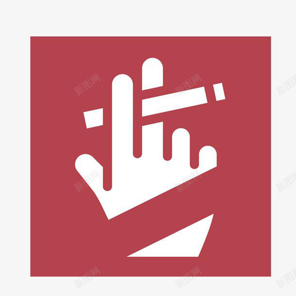 卡通禁烟标志图标png_新图网 https://ixintu.com MG动画 logo logo在线生成 nosmoking ppt 不抽烟 戒烟 戒烟图 戒烟标志 扁平化 禁止吸烟