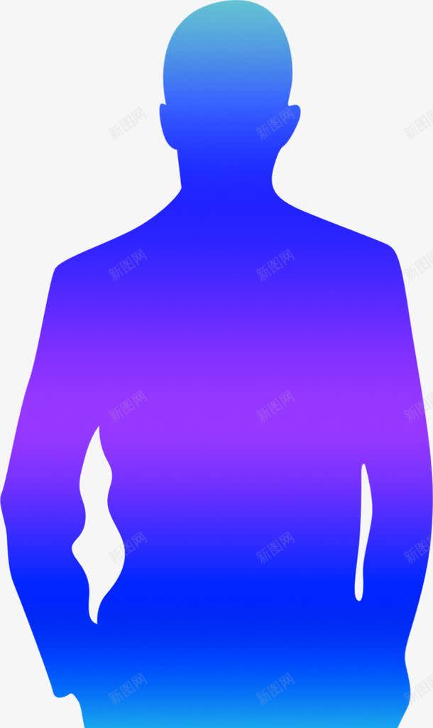 商务蓝色人物剪影招聘png免抠素材_新图网 https://ixintu.com 人物 剪影 商务 招聘 蓝色