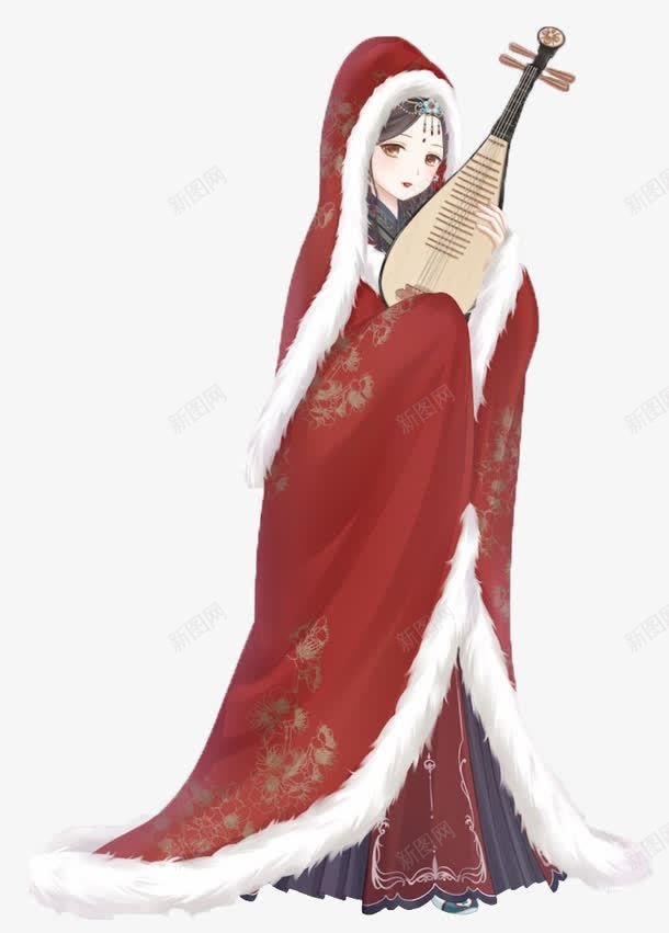 昭君出塞图png免抠素材_新图网 https://ixintu.com 人物 仙侠美女 古风 手绘 王昭君 美女