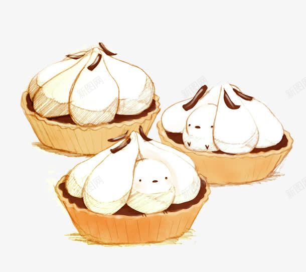 包子小鸡png免抠素材_新图网 https://ixintu.com 卡通 可爱 小鸡崽 手绘 甜点 萌 蛋糕 面包 食品 食品海报插画 食物