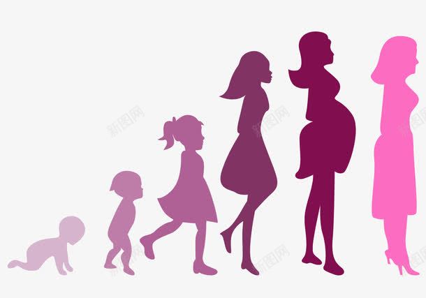 人的成长过程图png免抠素材_新图网 https://ixintu.com 个人成长 人 女人 婴儿 孕妇 小女孩 成长 过程图