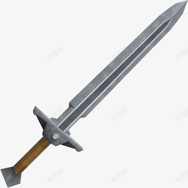 一把锋利的宝剑png免抠素材_新图网 https://ixintu.com 兵器 卡通手绘 宝剑 灰色宝剑 装饰图 锋利宝剑