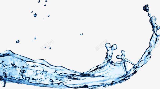 唯美蓝色水流png免抠素材_新图网 https://ixintu.com 唯美 小清新 水流 水滴 水花 渐变 简约 蓝色
