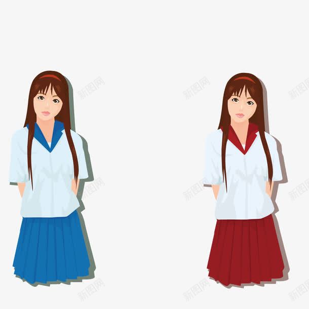 穿校服的女学生png免抠素材_新图网 https://ixintu.com 中国校服 中学生校服 女生校服 学生 学生校服 小学生校服 校服 男生校服 绅士优雅 英伦式校服 运动随性