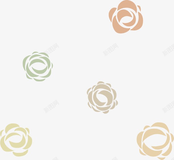 花朵底纹png免抠素材_新图网 https://ixintu.com VI 底纹 玫瑰花 背景 花朵 花环 花纹 鲜花