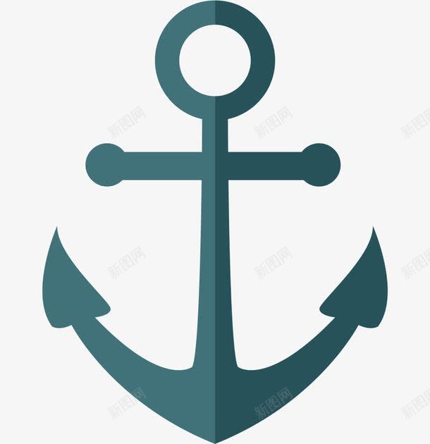 手绘立体船锚png免抠素材_新图网 https://ixintu.com 卡通船锚 手绘船锚 航海 航海工具 船锚 锚 锚船锚