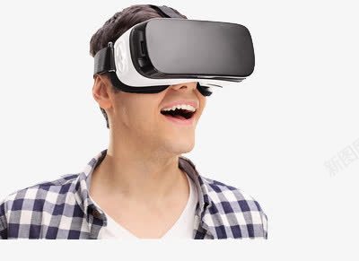 戴着VR的男子png免抠素材_新图网 https://ixintu.com VR世界 冲击 冲突 视觉