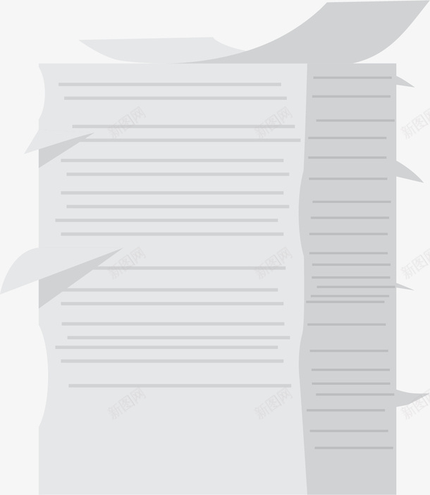 手绘白色纸张png免抠素材_新图网 https://ixintu.com 免抠PNG 叠放 手绘 白色 纸张 线条 试卷