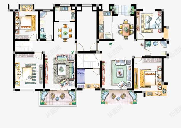 户型图家具png免抠素材_新图网 https://ixintu.com 地产后期家居家具 地产家具 室内设计 家居装修 平彩图 平面户型图 平面户型图卧室床素材 彩平图 彩平图家具 户型图家具 户型家居 房地产家居摆设 装修家具 装修设计