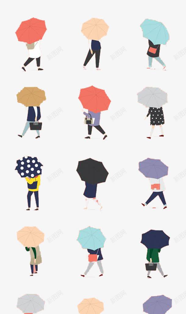 下雨天png免抠素材_新图网 https://ixintu.com 刮风下雨 卡通 小清新 手绘 手账 简约 系列 雨伞 雨天