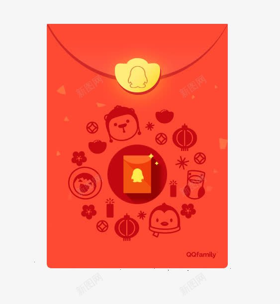 QQ红包png免抠素材_新图网 https://ixintu.com 动物红包 腾讯发红包 腾讯红包 领红包