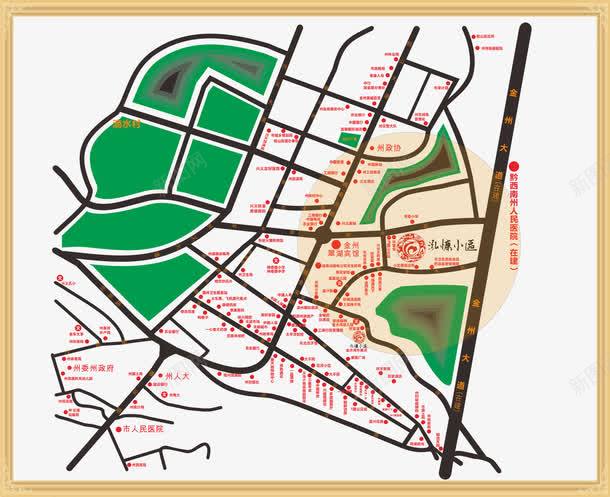楼盘区位图png免抠素材_新图网 https://ixintu.com 区位图 区域优势 楼盘位置 矢量素材 边框