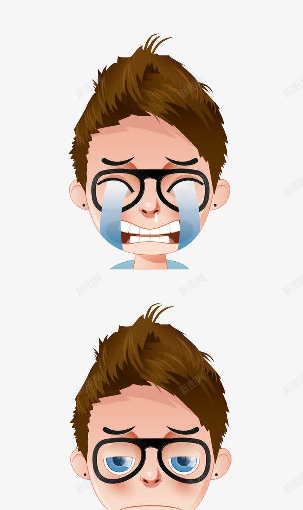 哭泣的卡通人物png免抠素材_新图网 https://ixintu.com H5页面素材 促销 促销图案 升值 卡通人物 扁平人物 扁平化人物 泪眼汪汪 电商卡通人物 红包 网页设计卡通 金币 金钱